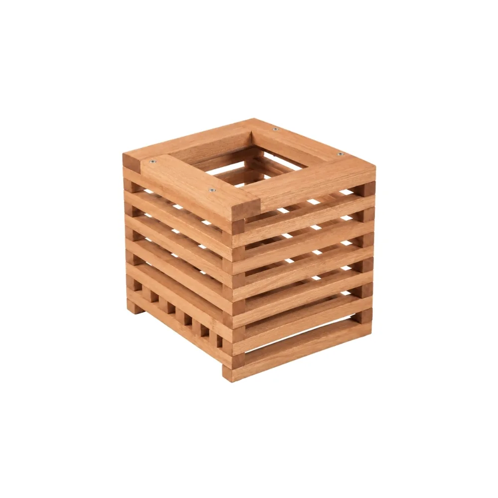 Cachepô Pequeno Quadrado — móvel de madeira Metalnew, referência 6214