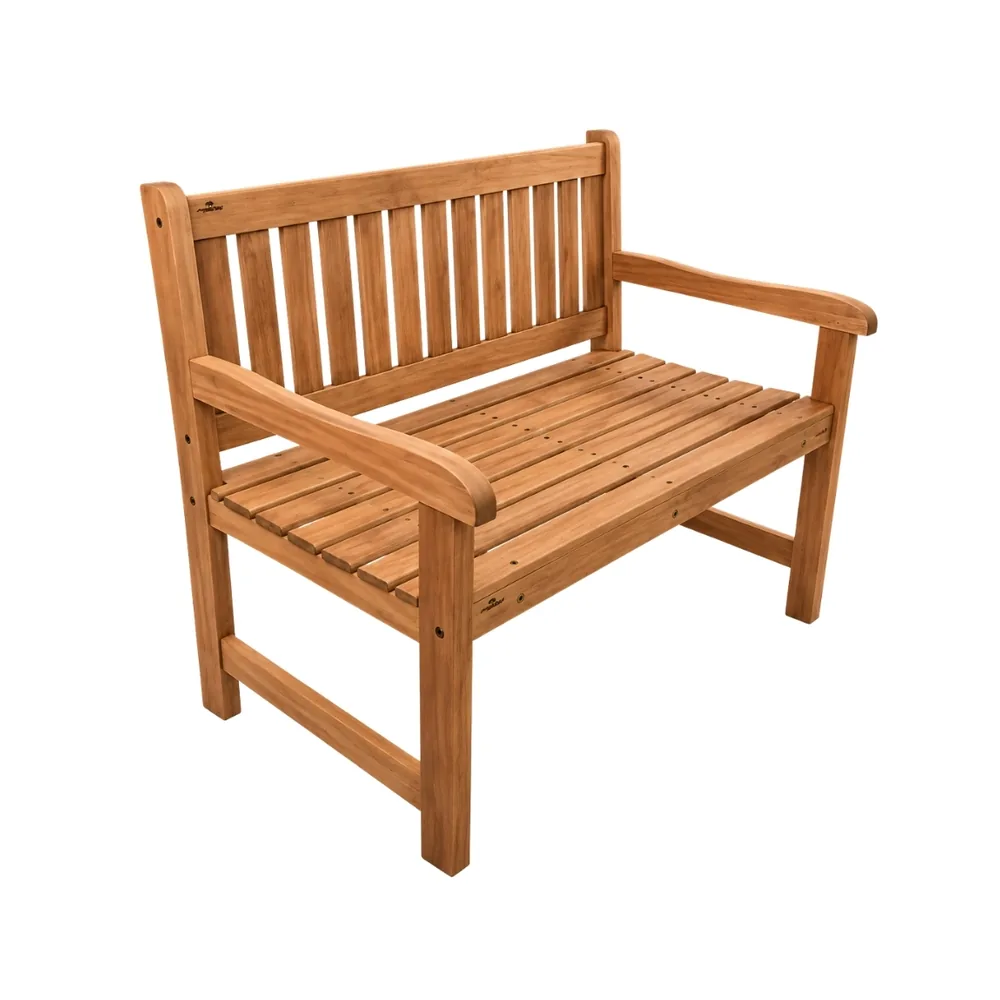 Banco Lyptus Para Jardim 1,08 m — móvel de madeira Metalnew, referência 6095