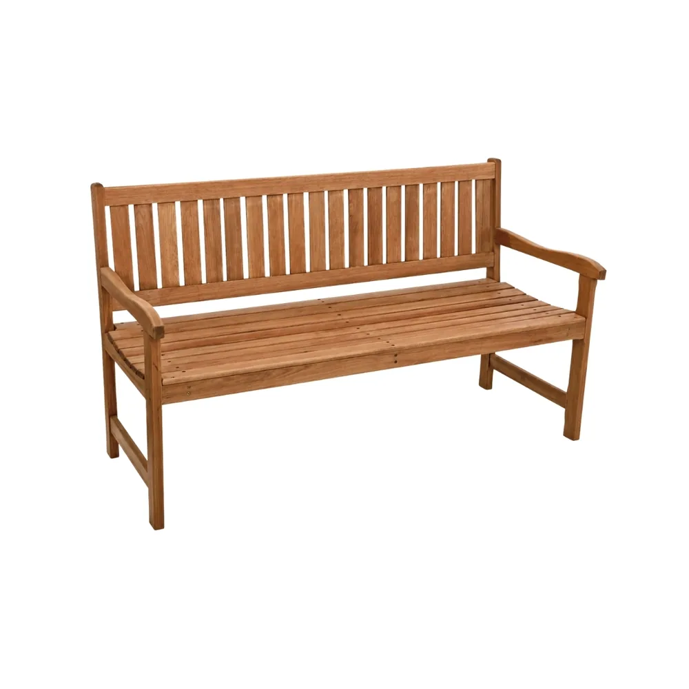 Banco Lyptus Para Jardim 1,50 m — móvel de madeira Metalnew, referência 6094