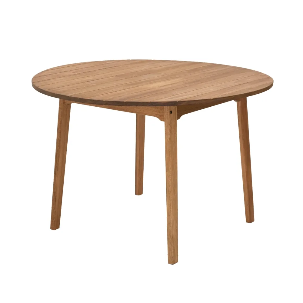 Mesa Redonda Fixa 120 cm — móvel de madeira Metalnew, referência 6242