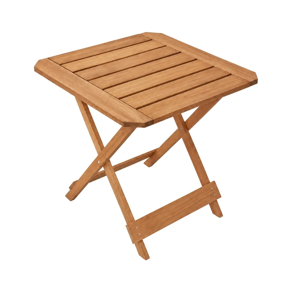 Mesa Dobrável Lyptus 72 x 72 cm — móvel de madeira Metalnew, referência 6004