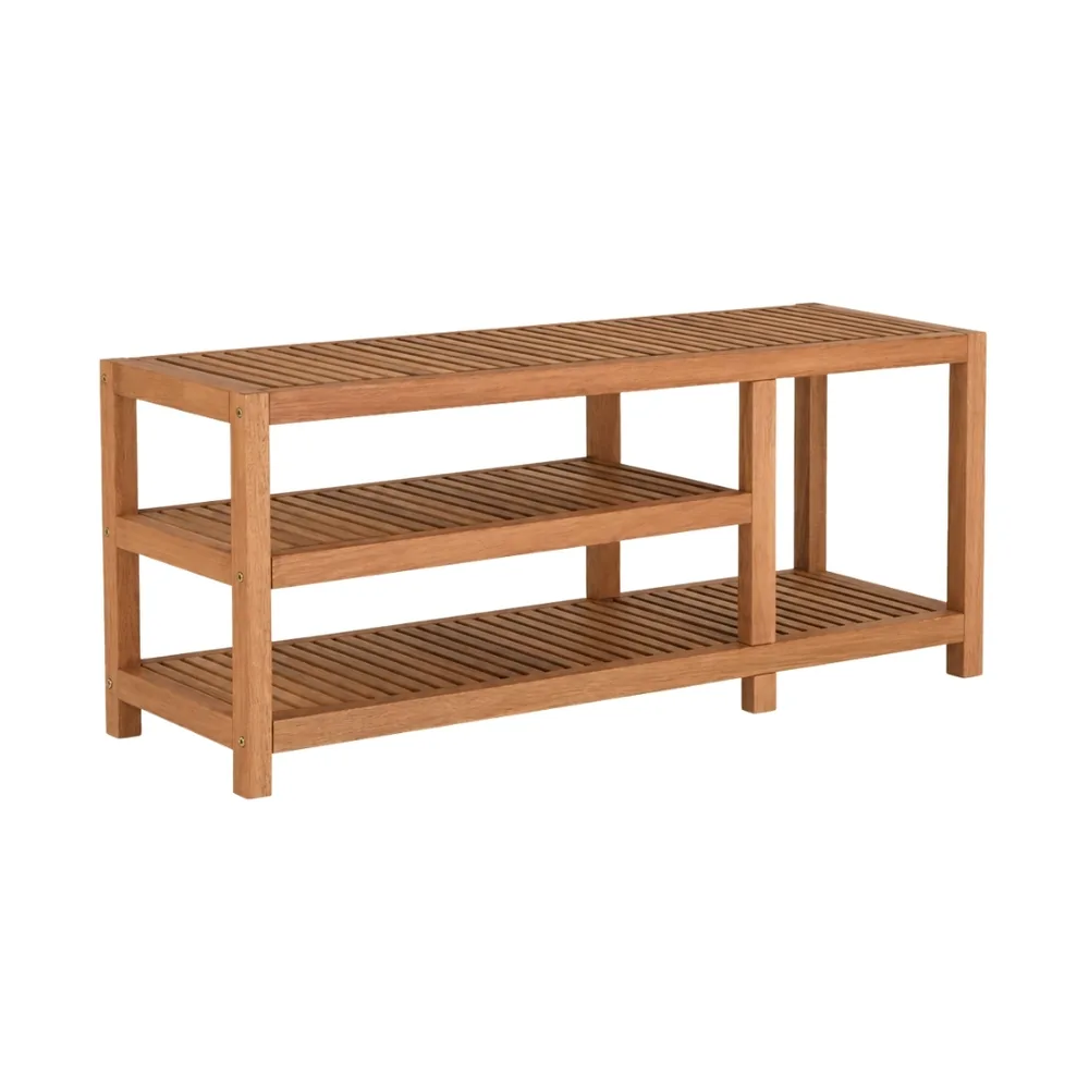 Sapateira Pier 110 x 38 cm — móvel de madeira Metalnew, referência 6223