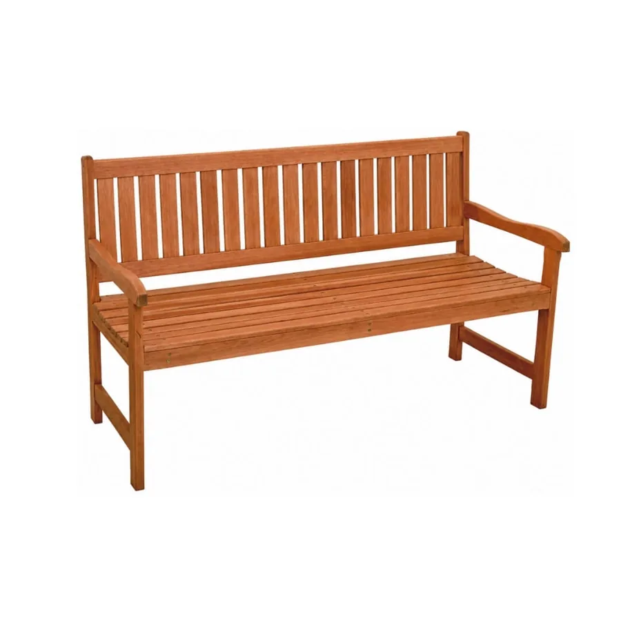 Banco Lyptus Para Jardim 1,50 m — Metalnew ref. 6094