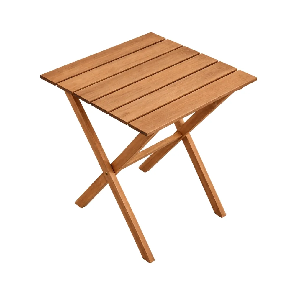 Mesa Dobrável Orquídea 60 x 60 cm — móvel de madeira Metalnew, referência 6008