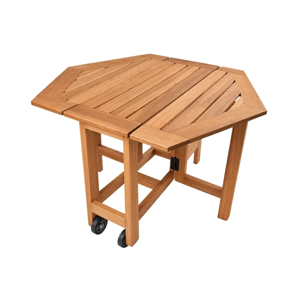 Mesa Sextavada Individual — móvel de madeira Metalnew, referência 6014
