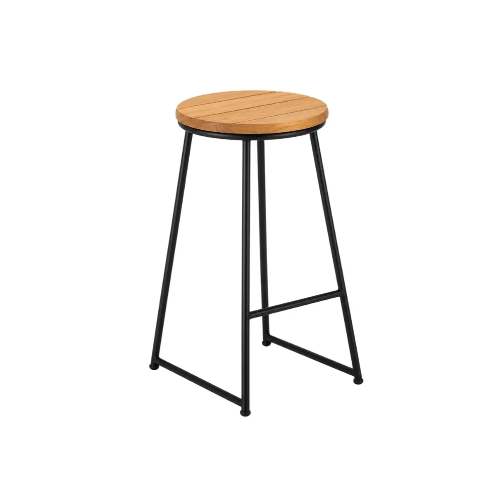Banco Caravela 60cm Preto — banco de aço Metalnew, referência 5009