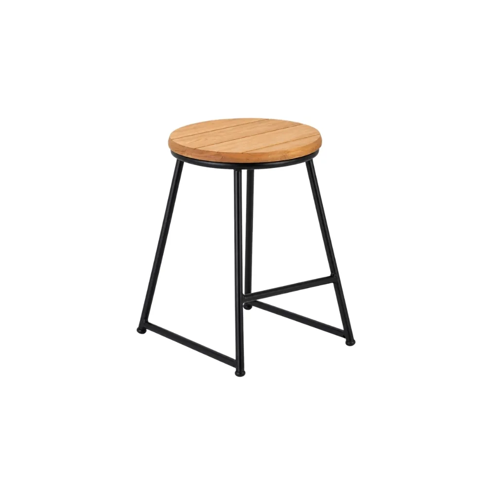 Banco Caravela 47cm Preto — banco de aço Metalnew, referência 5008